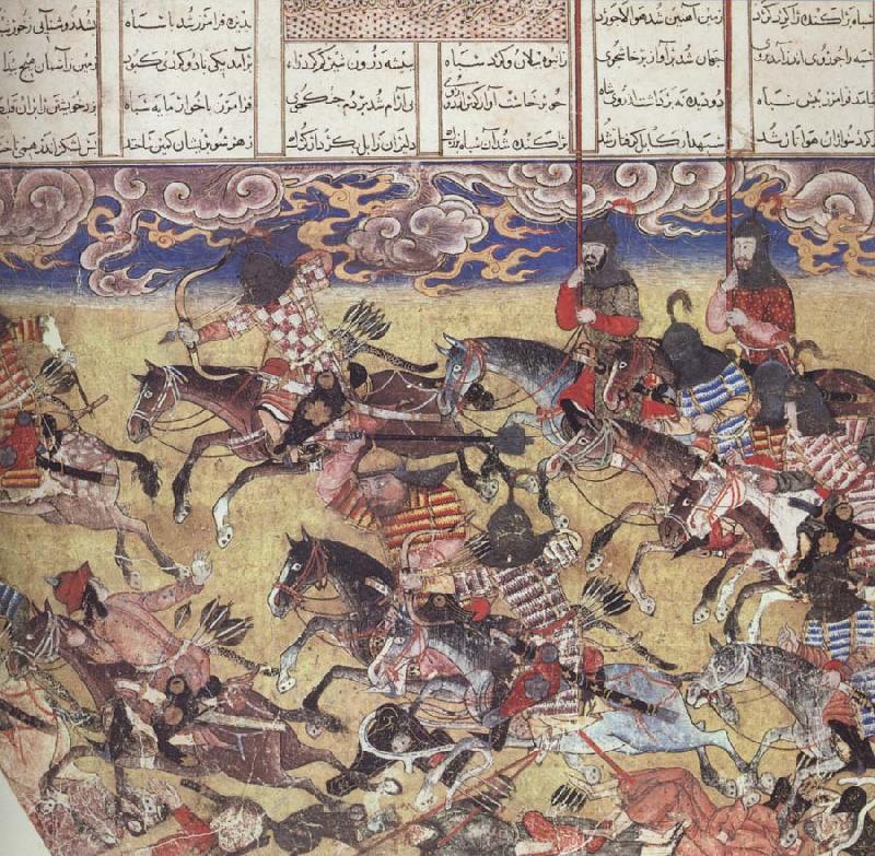 unknow artist The Hero Faramurz scatters the troops of the king of Kabul China oil painting art